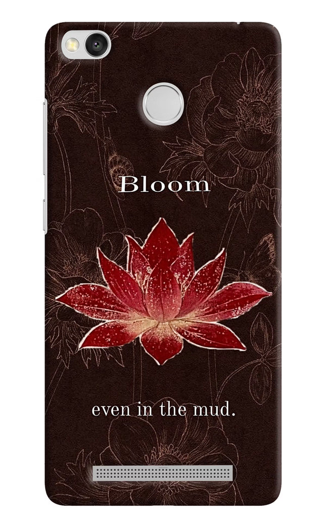 Bloom Redmi 3S Prime Hard Case Back Cover by Casekaro