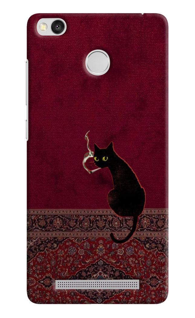 Midnight Cat Redmi 3S Prime Hard Case Back Cover by Casekaro