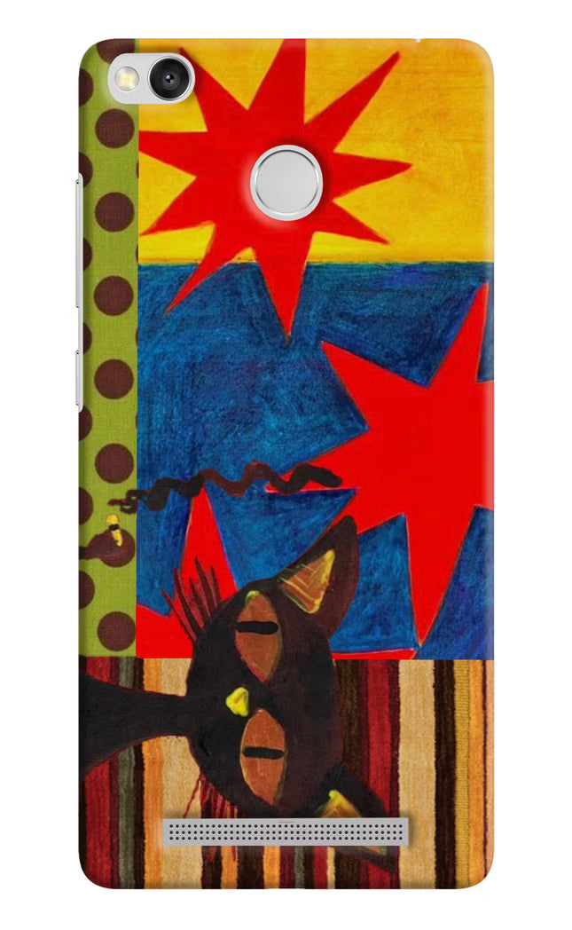 Pop Cat Redmi 3S Prime Hard Case Back Cover by Casekaro