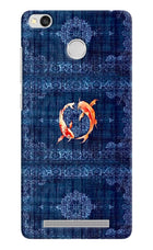 Koi Blue Redmi 3S Prime Hard Case Back Cover by Casekaro