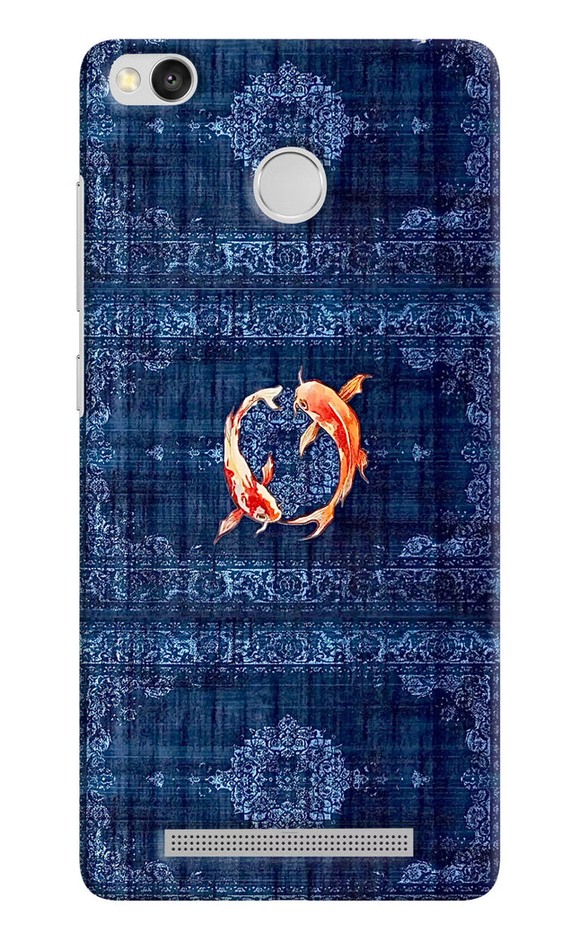 Koi Blue Redmi 3S Prime Hard Case Back Cover by Casekaro