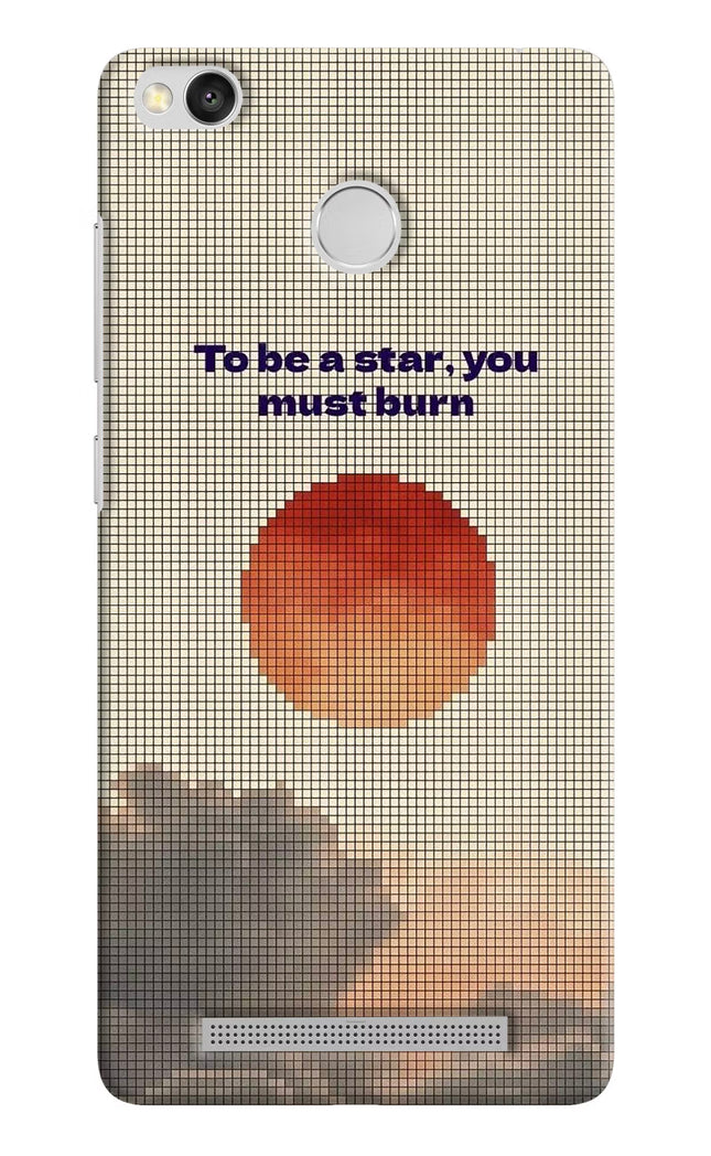 Pixel Sun Redmi 3S Prime Hard Case Back Cover by Casekaro