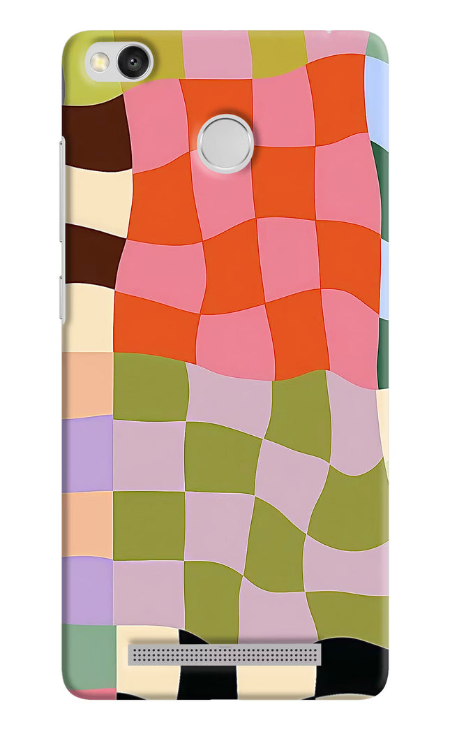 Wavy Grid Redmi 3S Prime Hard Case Back Cover by Casekaro