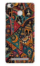 Folk Print Redmi 3S Prime Hard Case Back Cover by Casekaro