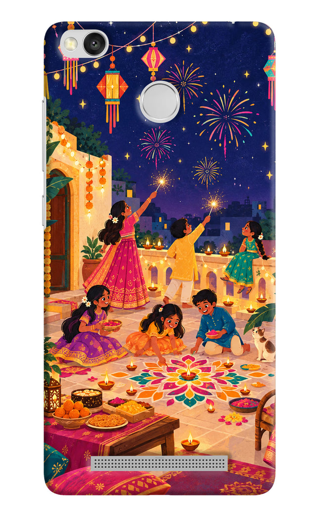 Diwali Night Redmi 3S Prime Back Cover