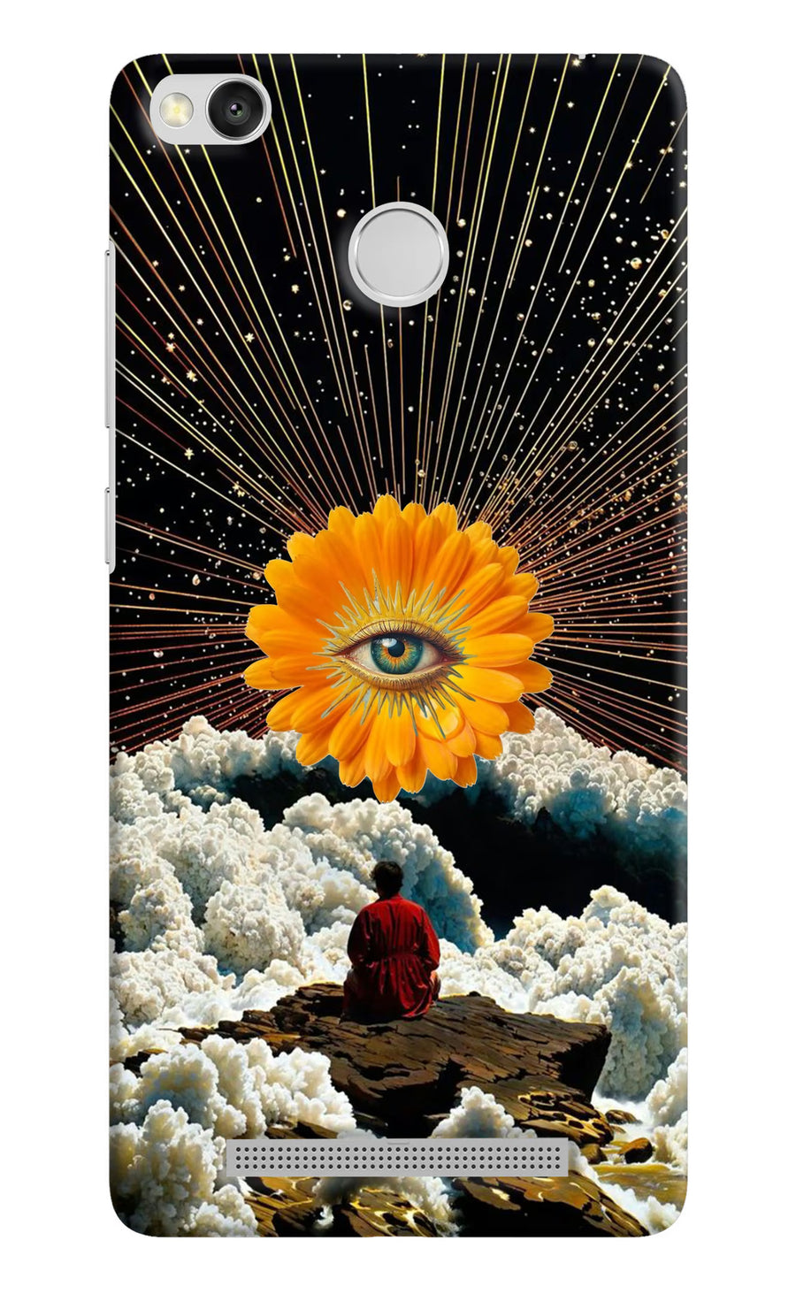 Cosmic Flower Redmi 3S Prime Back Cover, Hard case