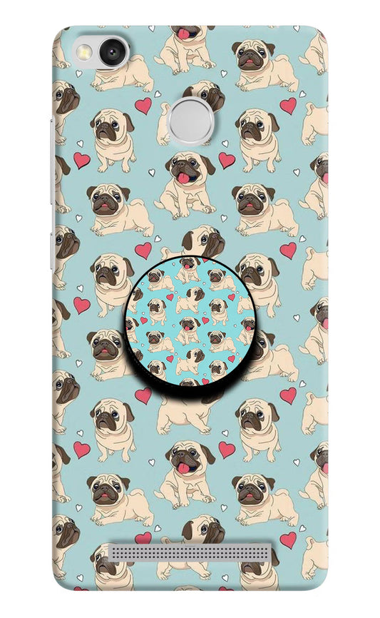 Pug Dog Redmi 3S Prime Pop Case by Casekaro