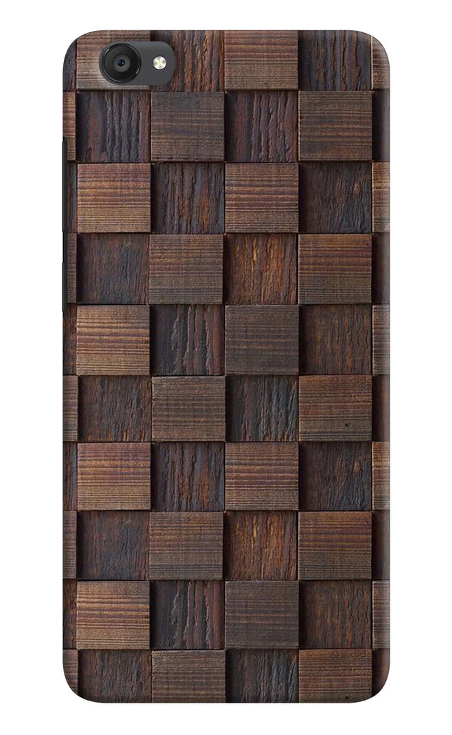 Wooden Cube Design Vivo Y55s Hard Case Back Cover by Casekaro