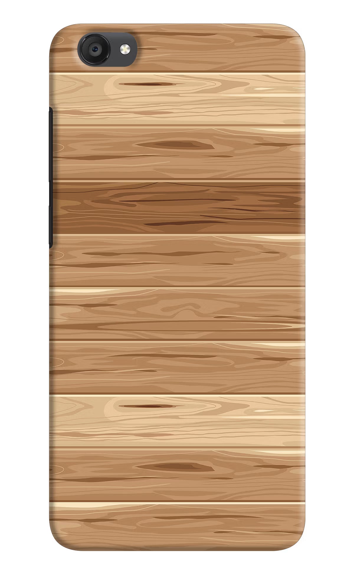 Wooden Vector Vivo Y55s Hard Case Back Cover by Casekaro