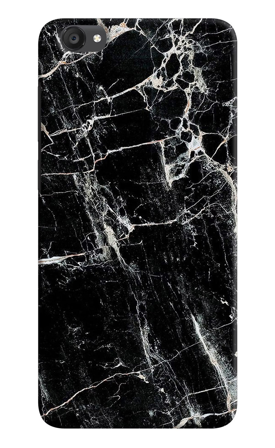 Black Marble Texture Vivo Y55s Back Cover, Hard case