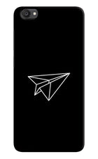 Paper Plane White Vivo Y55s Hard Case Back Cover by Casekaro
