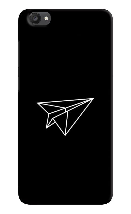 Paper Plane White Vivo Y55s Hard Case Back Cover by Casekaro