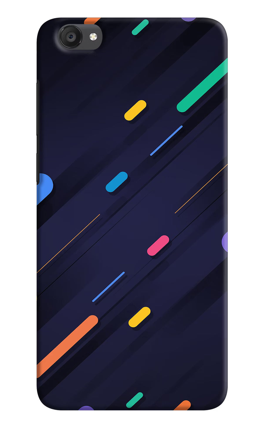 Abstract Design Vivo Y55s Back Cover, Hard case