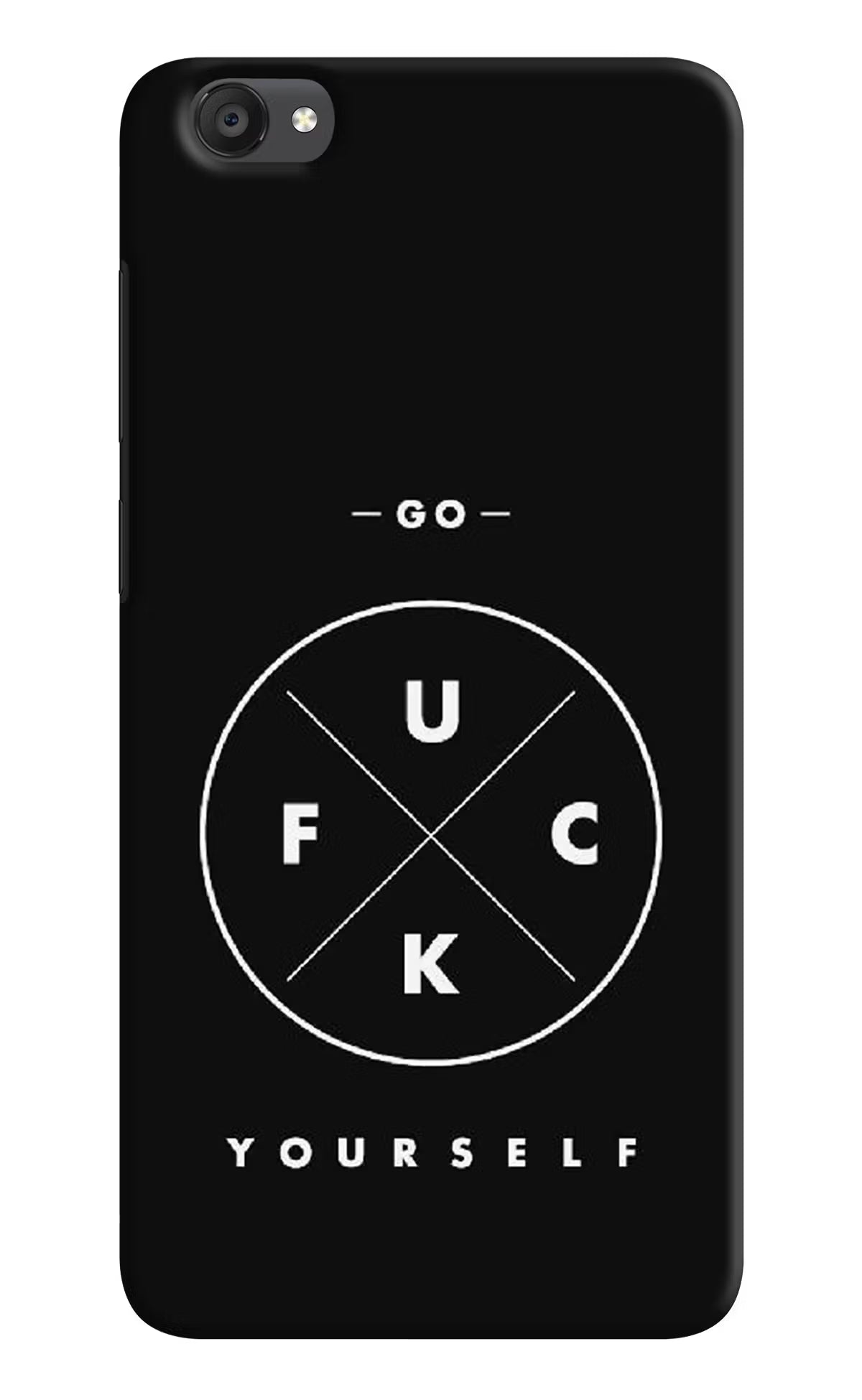 Go Fuck Yourself Vivo Y55s Hard Case Back Cover by Casekaro