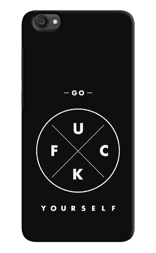 Go Fuck Yourself Vivo Y55s Hard Case Back Cover by Casekaro