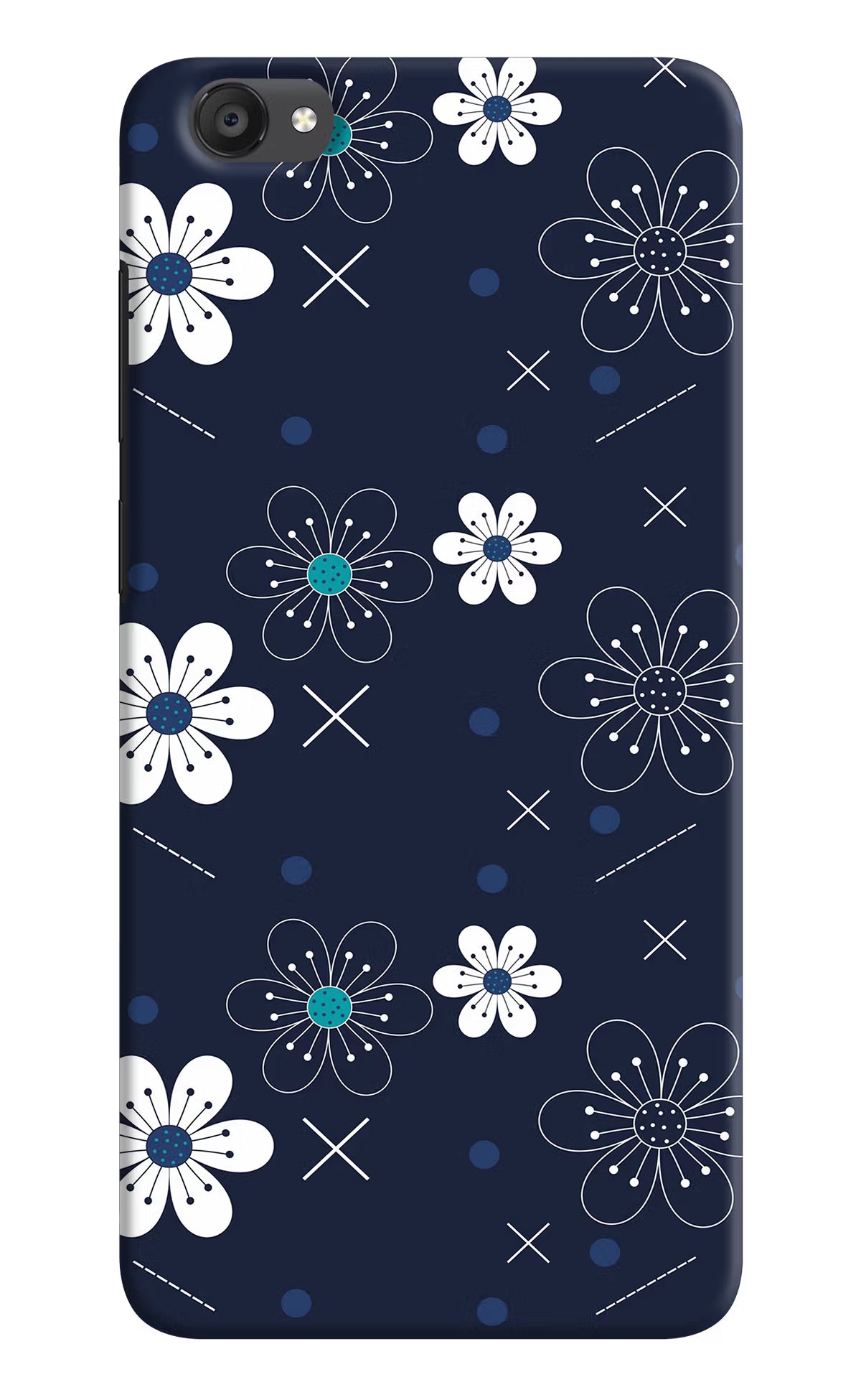 Flowers Vivo Y55s Hard Case Back Cover by Casekaro