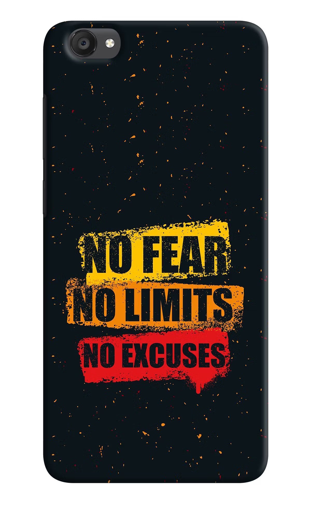 No Fear No Limits No Excuse Vivo Y55s Hard Case Back Cover by Casekaro