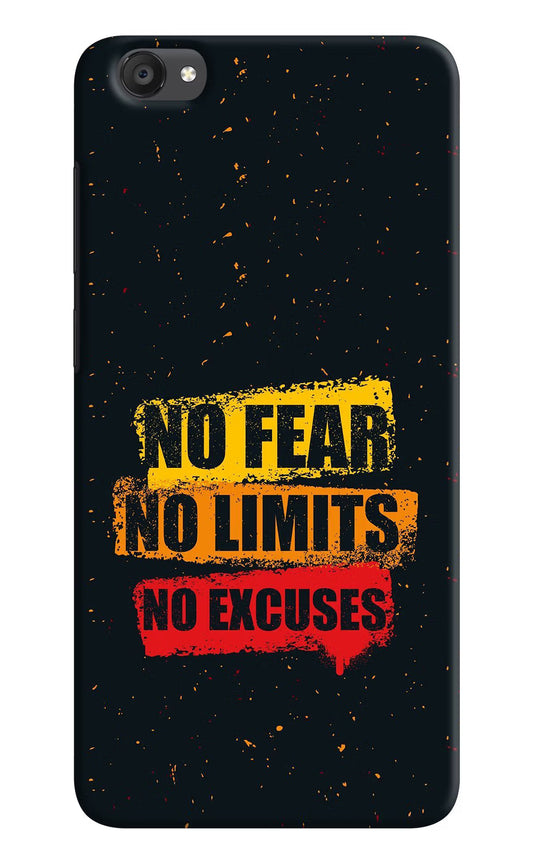 No Fear No Limits No Excuse Vivo Y55s Hard Case Back Cover by Casekaro