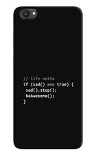Life Motto Code Vivo Y55s Hard Case Back Cover by Casekaro