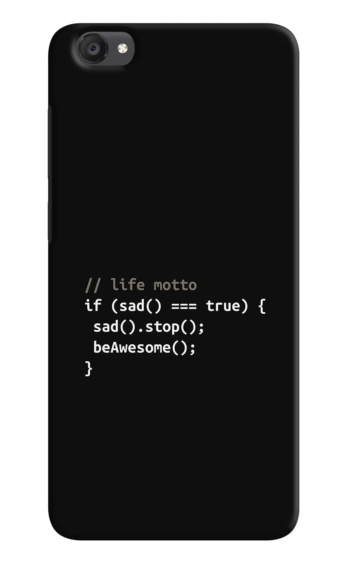 Life Motto Code Vivo Y55s Hard Case Back Cover by Casekaro