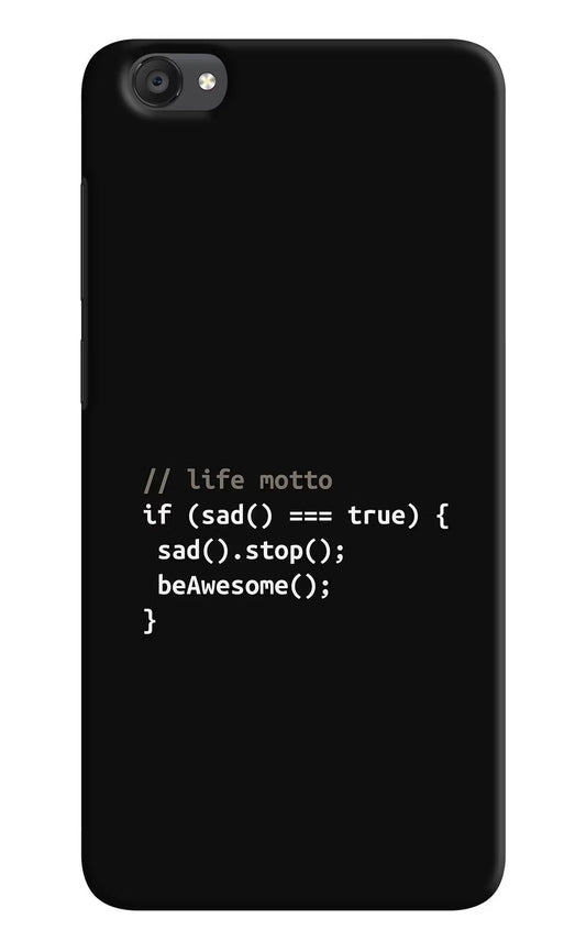 Life Motto Code Vivo Y55s Hard Case Back Cover by Casekaro