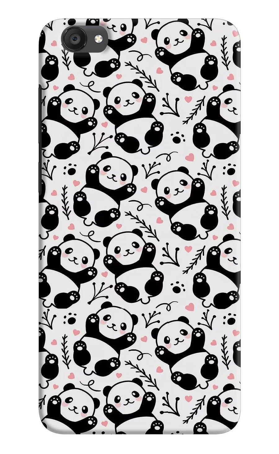 Cute Panda Vivo Y55s Back Cover, Hard case