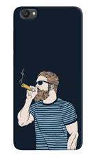 Smoking Vivo Y55s Hard Case Back Cover by Casekaro
