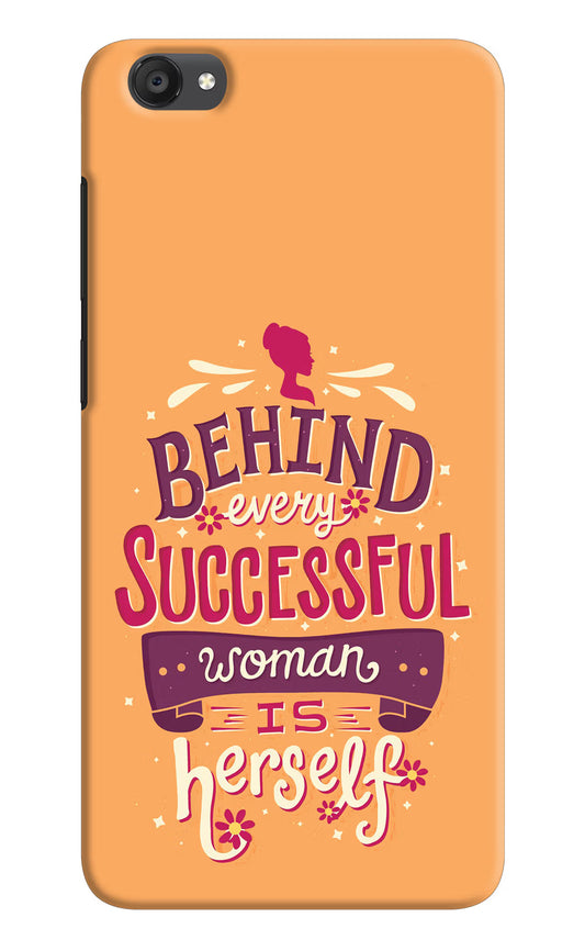 Behind Every Successful Woman There Is Herself Vivo Y55s Hard Case Back Cover by Casekaro
