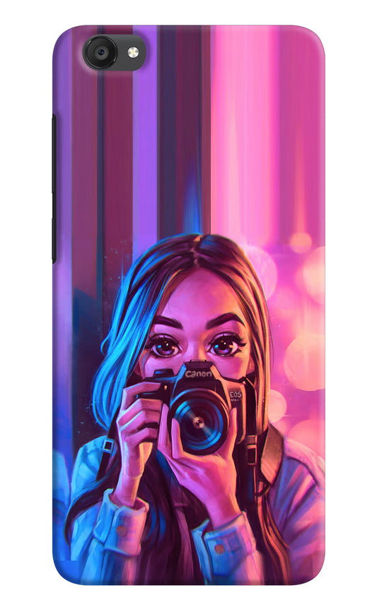 Girl Photographer Vivo Y55s Hard Case Back Cover by Casekaro
