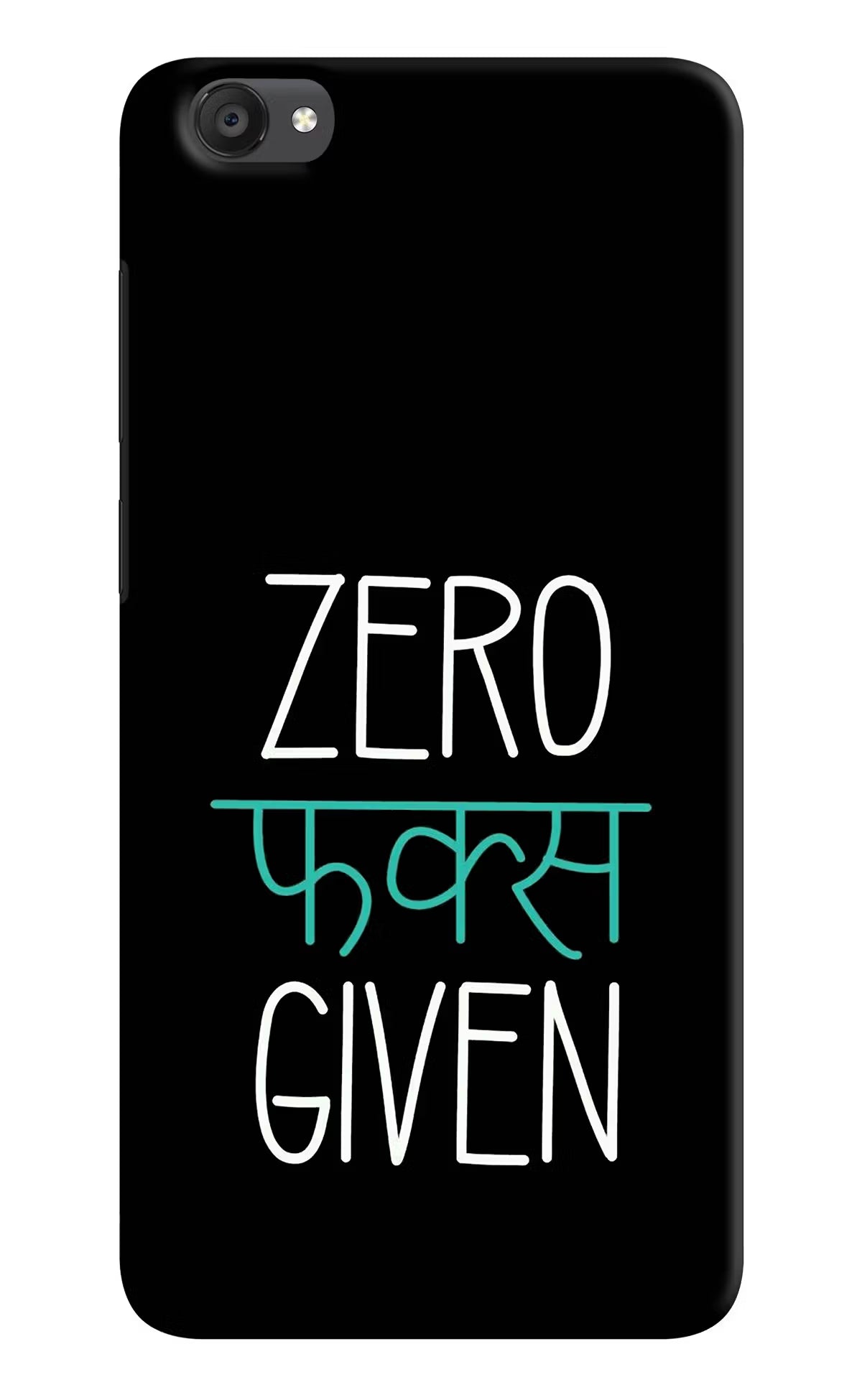 Zero Fucks Given Vivo Y55s Hard Case Back Cover by Casekaro