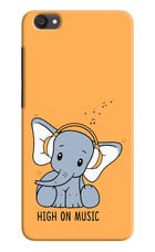 High On Music Vivo Y55s Hard Case Back Cover by Casekaro