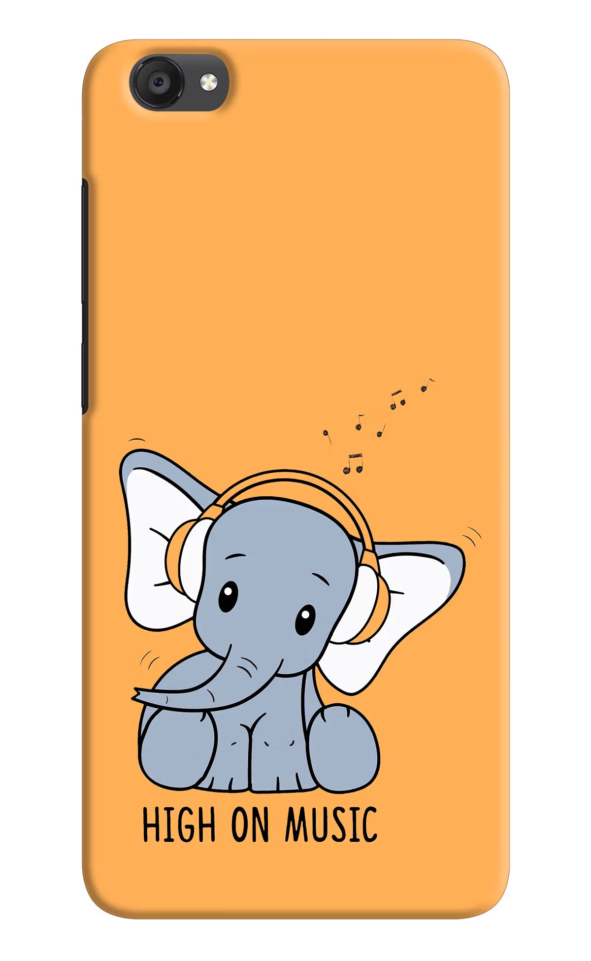 High On Music Vivo Y55s Hard Case Back Cover by Casekaro