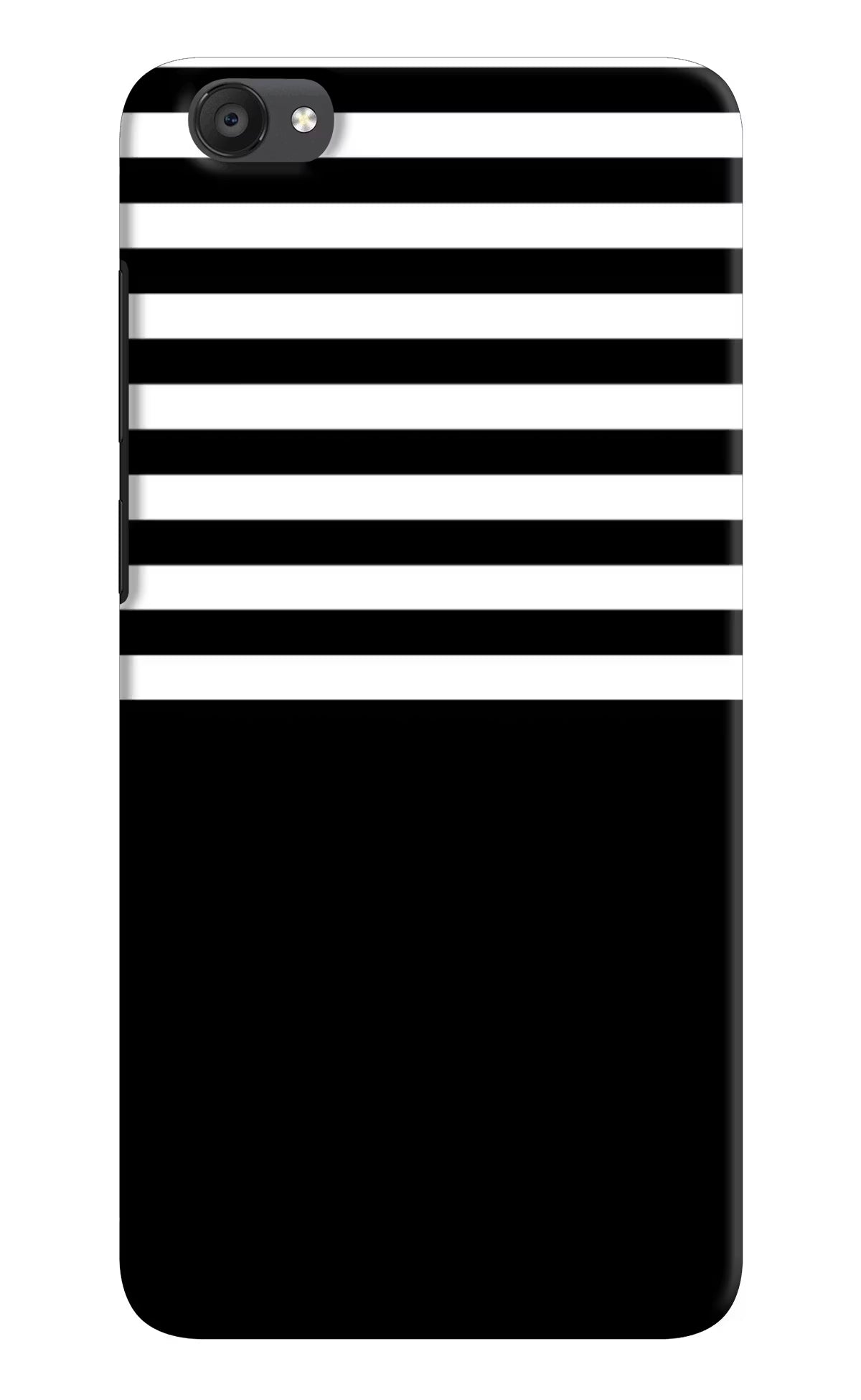 Black and White Print Vivo Y55s Hard Case Back Cover by Casekaro