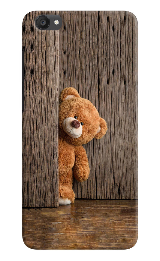 Teddy Wooden Vivo Y55s Hard Case Back Cover by Casekaro