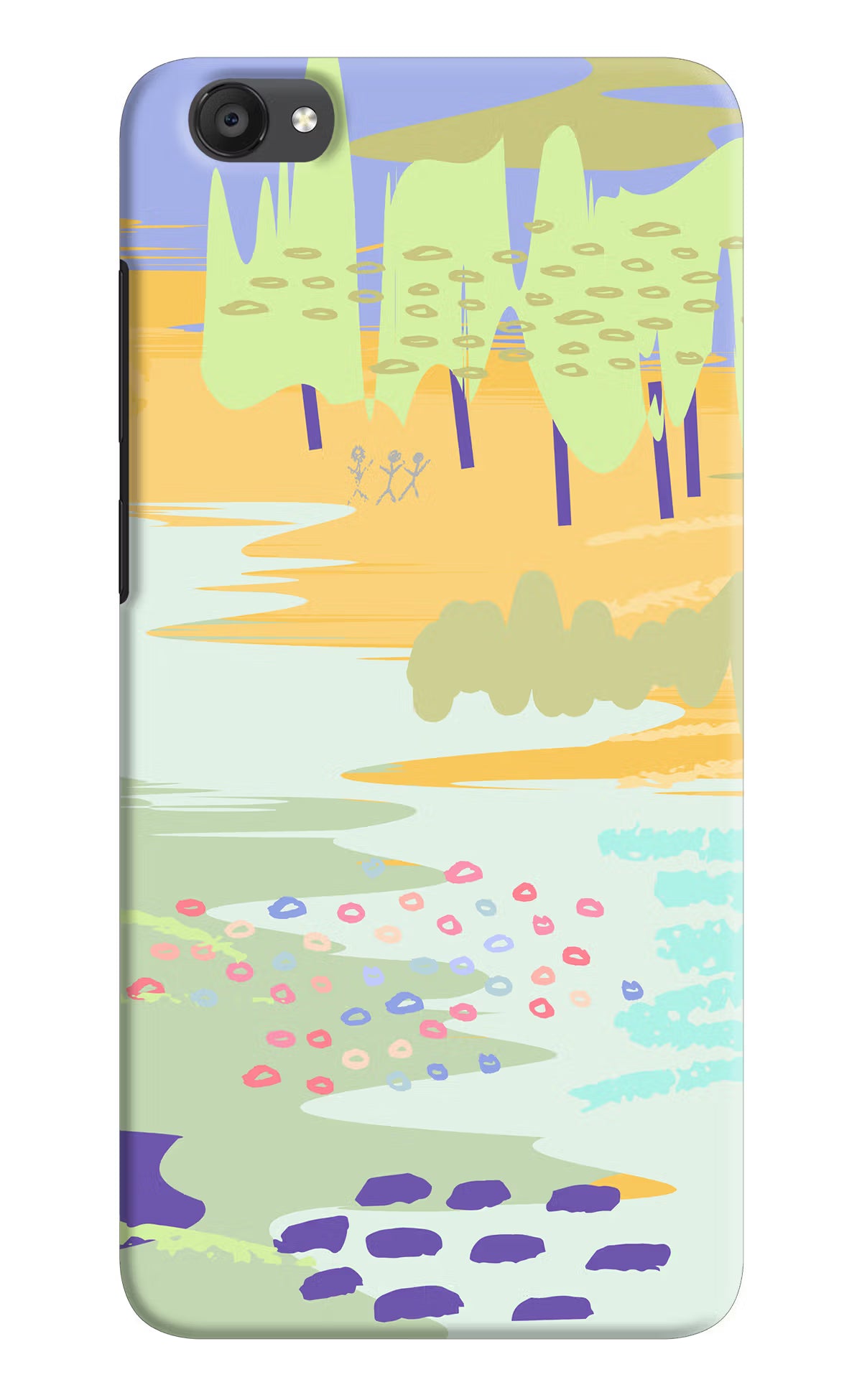 Scenery Vivo Y55s Hard Case Back Cover by Casekaro