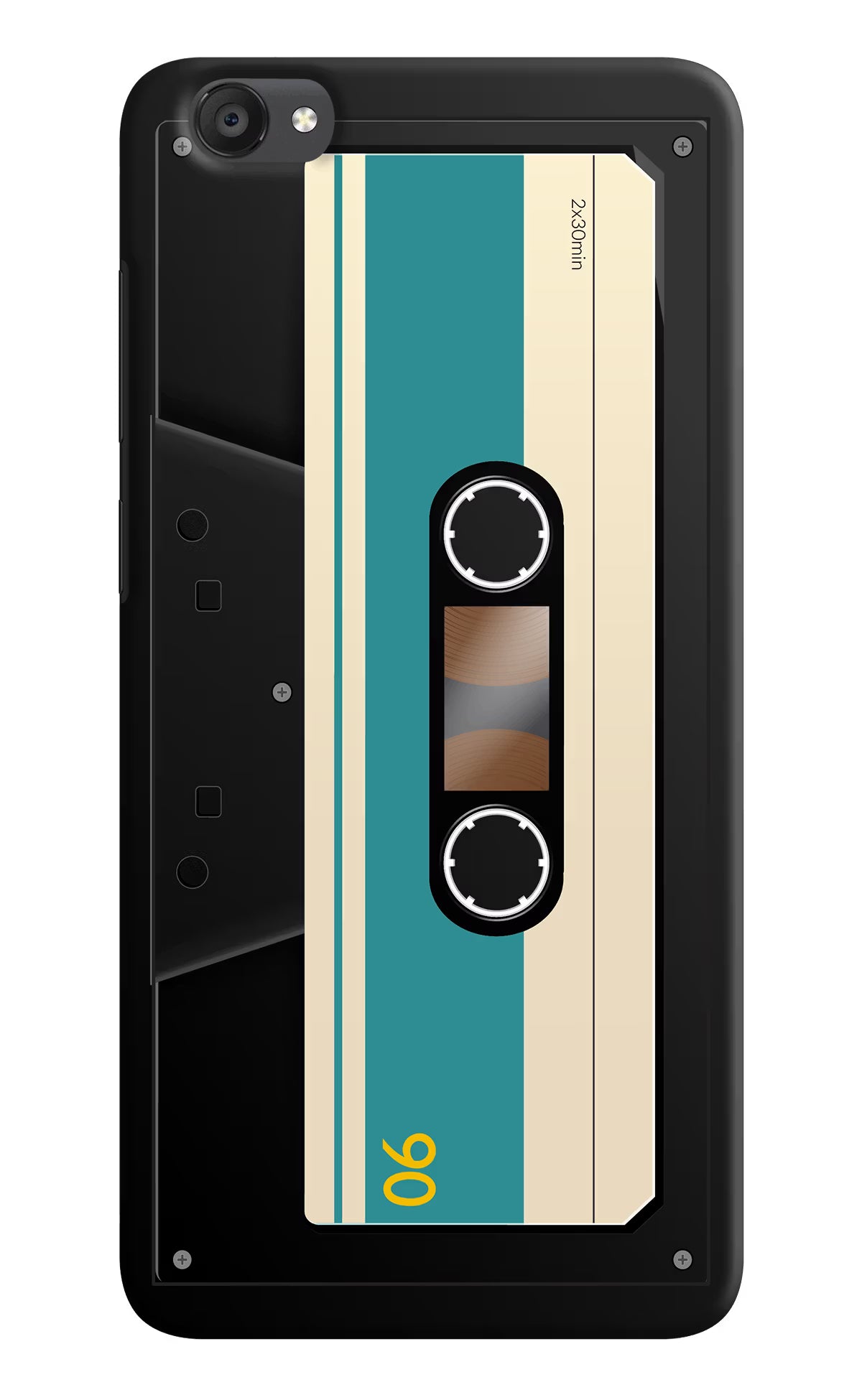 Cassette Vivo Y55s Hard Case Back Cover by Casekaro