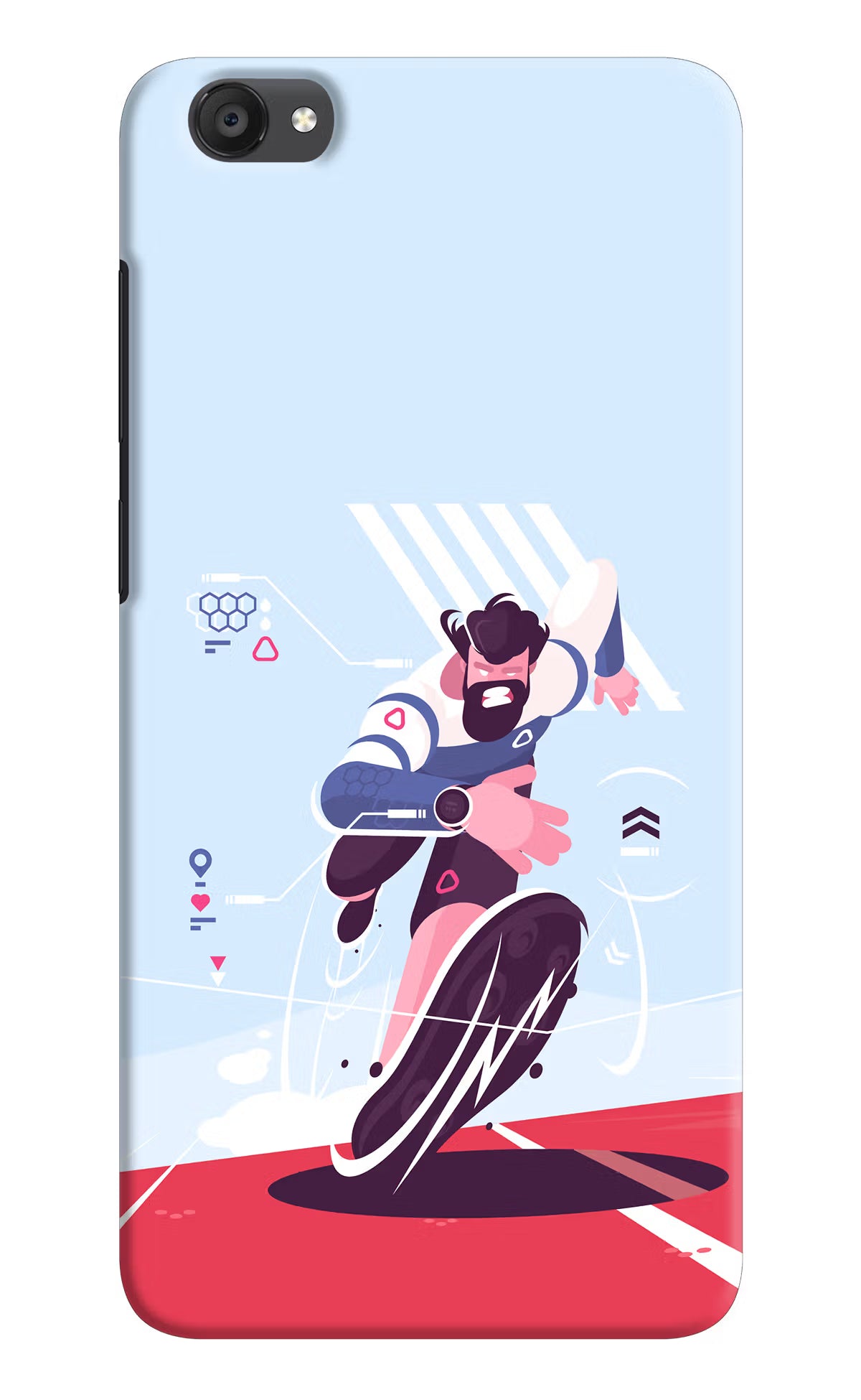 Run Pro Vivo Y55s Hard Case Back Cover by Casekaro