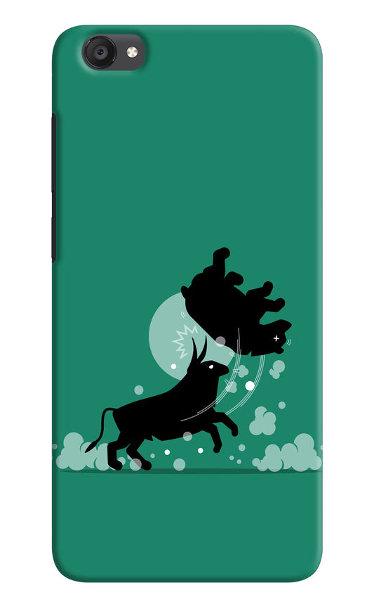 Bull Conqueror Vivo Y55s Hard Case Back Cover by Casekaro