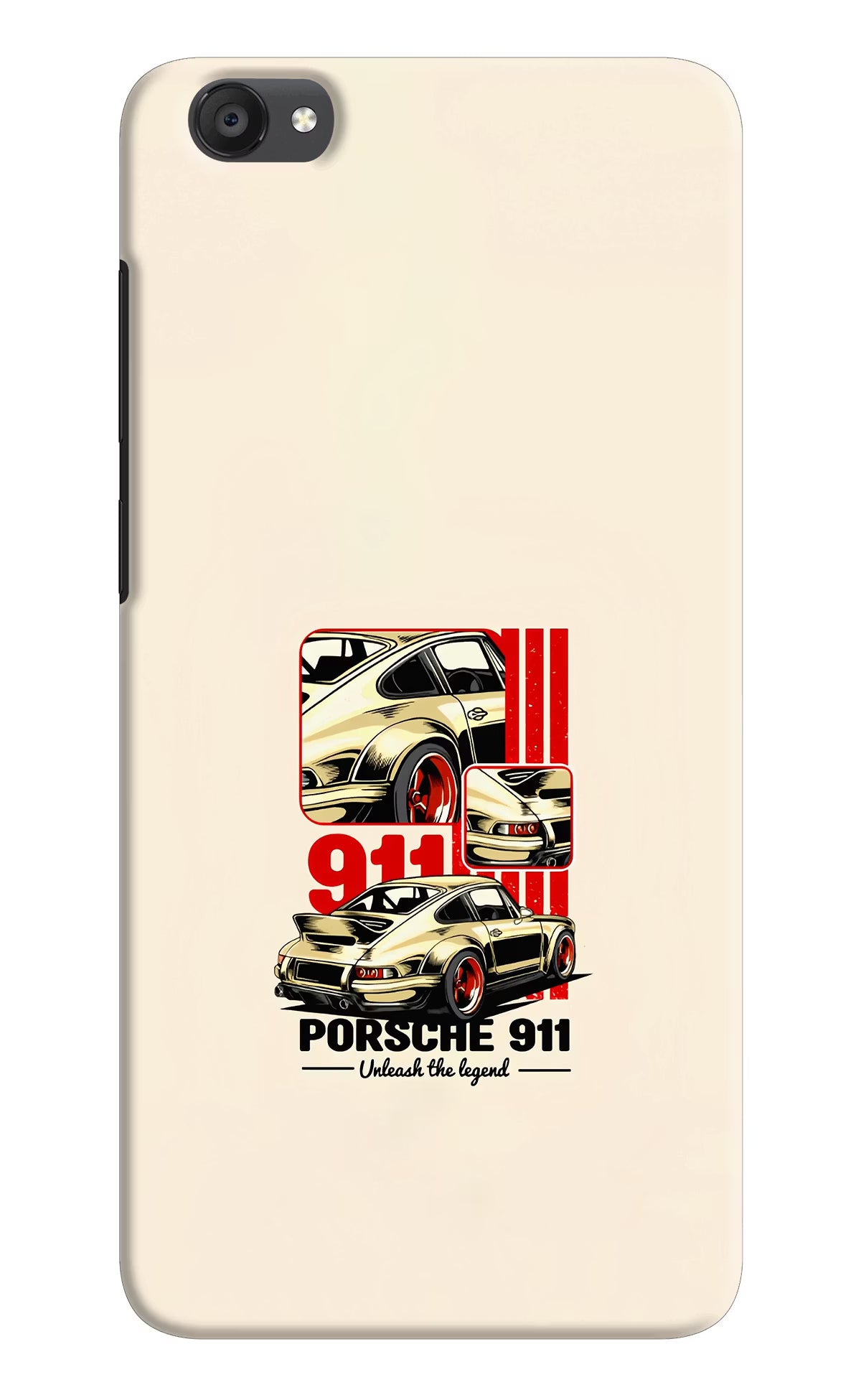 Classic Porsche 911 Vivo Y55s Hard Case Back Cover by Casekaro