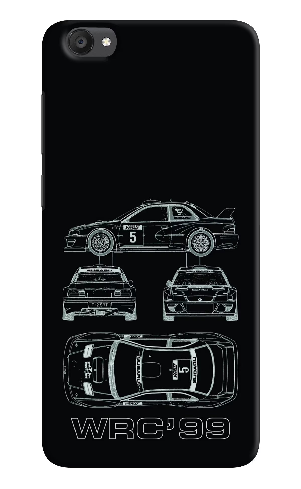 WRC'99 Vivo Y55s Hard Case Back Cover by Casekaro