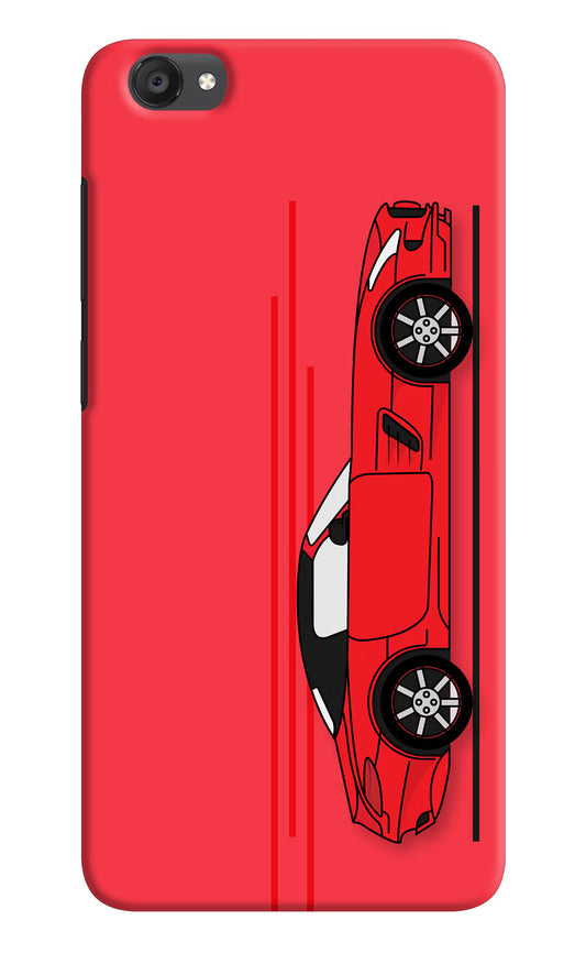 Red Velocity Vivo Y55s Hard Case Back Cover by Casekaro