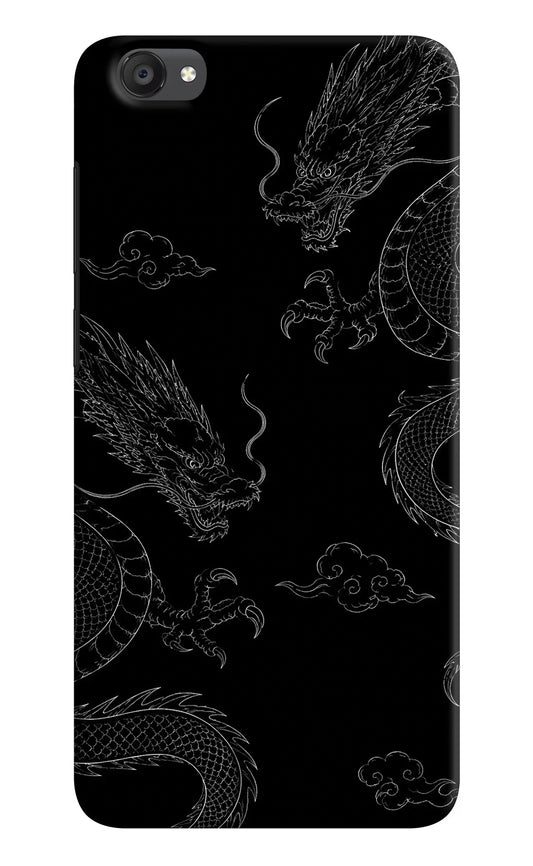 Twin Dragons Vivo Y55s Hard Case Back Cover by Casekaro