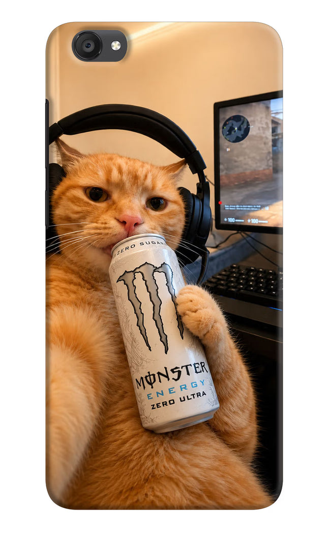 Gamer Cat Energy Vivo Y55s Hard Case Back Cover by Casekaro
