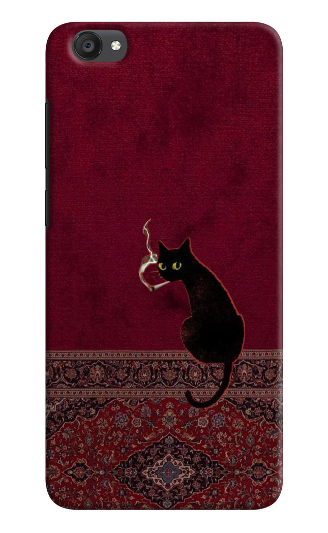 Midnight Cat Vivo Y55s Hard Case Back Cover by Casekaro