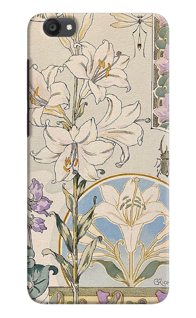 White Lily Vivo Y55s Hard Case Back Cover by Casekaro