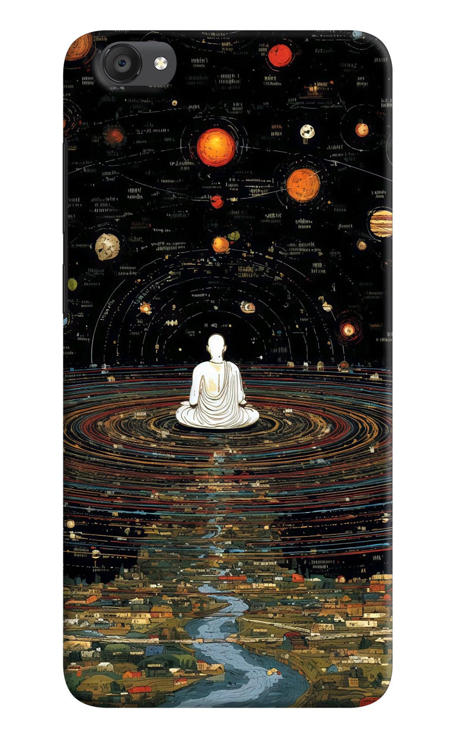 Space Monk Vivo Y55s Back Cover, Hard case