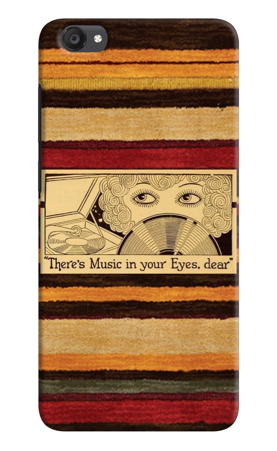 Vinyl Stripes Vivo Y55s Back Cover, Hard case