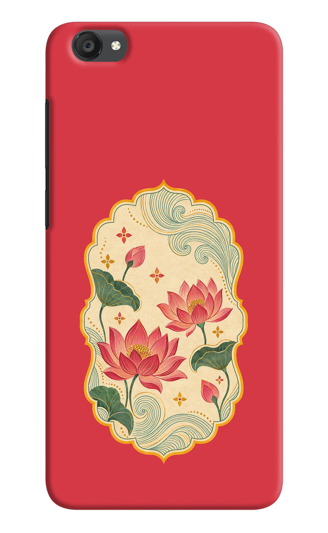 Pink Lotus Vivo Y55s Hard Case Back Cover by Casekaro