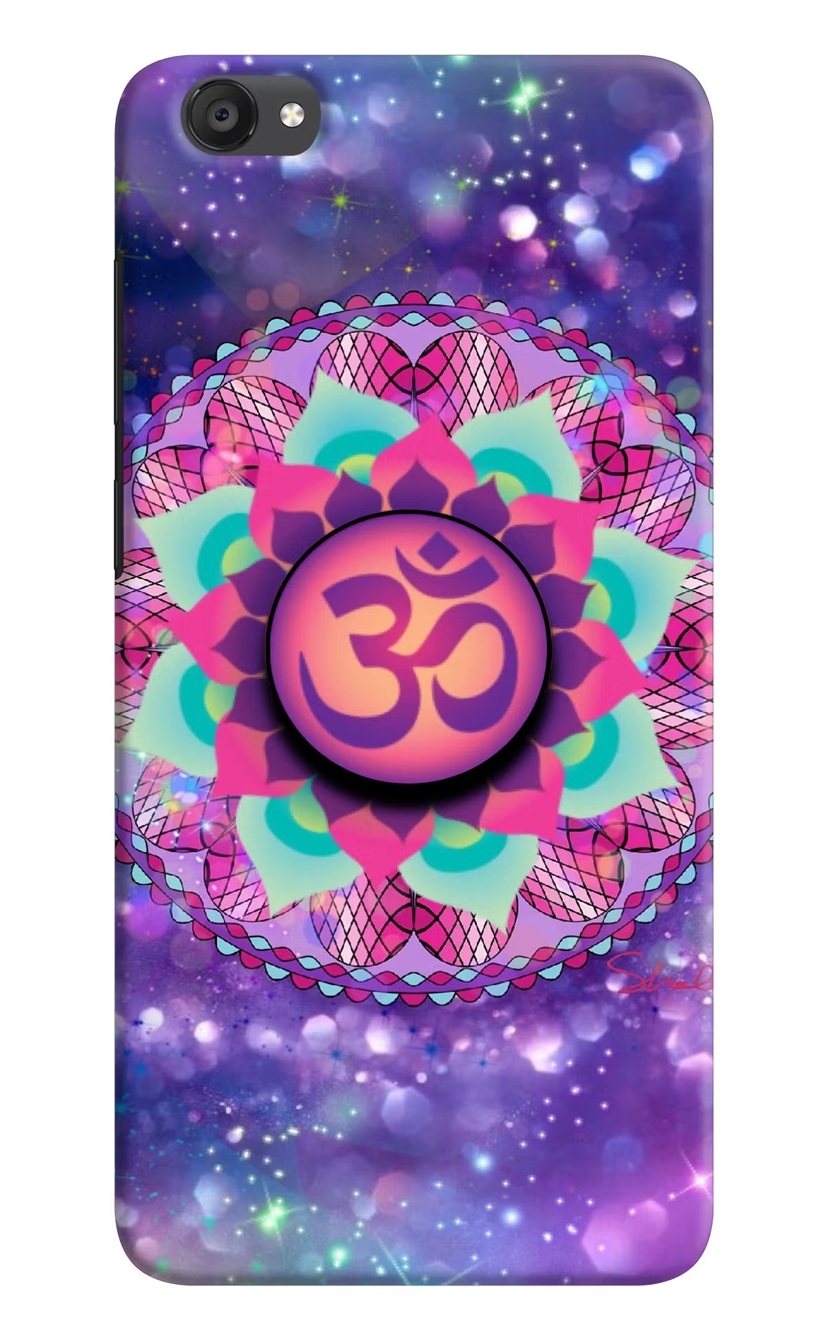 Om Purple Vivo Y55s Pop Case by Casekaro