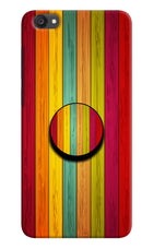 Multicolor Wooden Vivo Y55s Pop Case by Casekaro